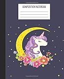 Composition Notebook: Unicorn Composition Book | College Ruled Notebook | Lined Journal | 100 Pages | 7.5 X 9.75 | School Subject Book Notes| Student ... | Rainbow Unicorn Composition Notebook