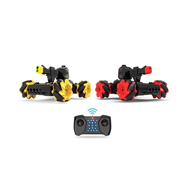 Northpoint Ferngesteuerter RC Panzer Tank Spielzeug Zweier-Set mit authentischen Qualm und LED Duell-Modus 360Â° Movement