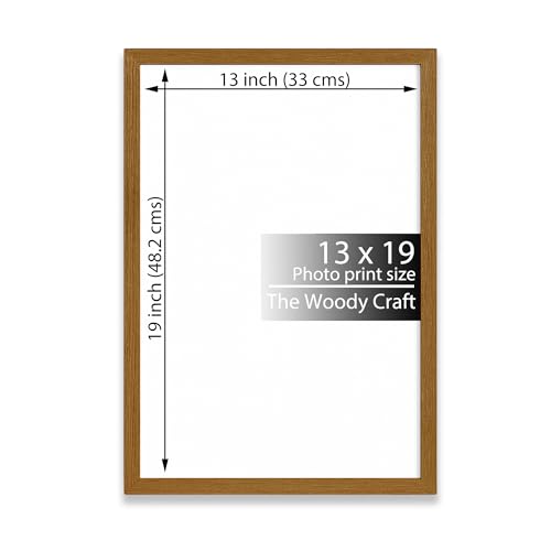 Image of 13x19 Photo Frame | Brown Photo Frames For Wall That Enhances Cozy Spaces | Wall Frame For Home Decoration | Wooden Photo Frame With Neat Lines | Aesthetic Photo Frames For Balanced Decor