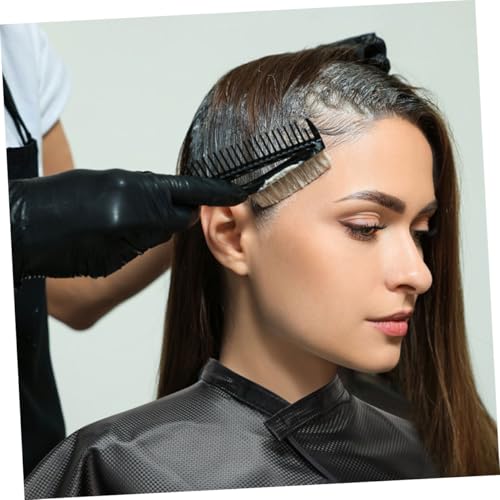 Capa negra impermeable desechable para tintura de cabello 2 unidades miniatura 6