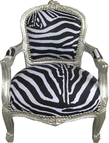 Casa padrino baroque chaise zebra/argent – Meubles pour enfants