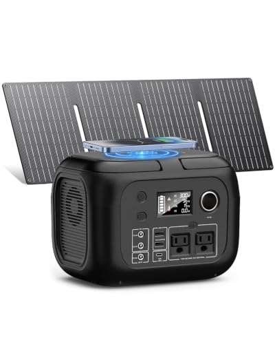 Image of SinKeu 300W 260Wh Portable Power Station with 40W Solar Panel Included