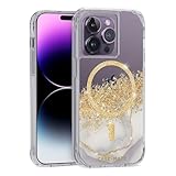 Case-Mate iPhone 14 Pro Case - Karat Marble [10ft Drop Protection] [Compatible with MagSafe] Magnetic Cover with Cute Bling Sparkle for iPhone 14 Pro 6.1', Anti-Scratch, Shock Absorbent, Slim Fit