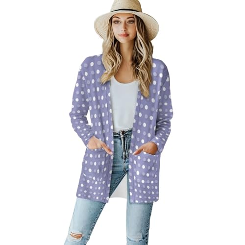 Image of Cardigan for Women Long Sweater Open Front Sweaters Fashion Lightweight Cardigans with Pockets