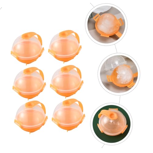 Molde para hielo esférico plástico naranja 12 piezas miniatura 3