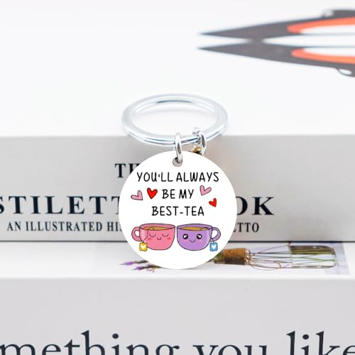 Image of OEHEDOU Bestie Gifts for Women Best Friends Gifts Friendship Gifts for Women Friends Cute Gifts For Bestie Best Friends Birthday Gifts Funny Bestie Keychain Gifts For Friends Women Bestie, Silver,,