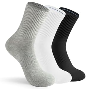 6 Pairs Men’s Cotton Crew Soc...