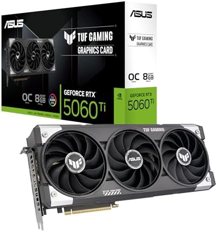 ASUS TUF GeForce RTX™ 5060 Ti 8GB GDDR7 OC Edition Graphics Card,...