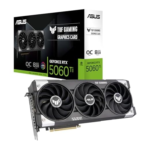 ASUS TUF Gaming GeForce RTX ™ 5060 Ti 8GB GDDR7 OC Edition Gaming Graphics Card (PCIe® 5.0, HDMI®/DP 2.1, 3.1-Slot, Military-Grade Components, Protective PCB Coating, axial-tech Fans)
