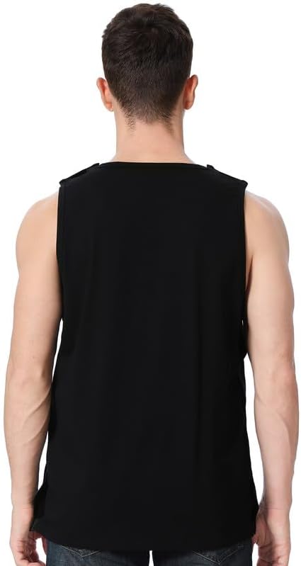 Post-Surgery Magnetic Button Shirt for Men – Sleeveless Recovery Tank Top with Full Magnetic Closures on Shoulders & Sides - Image 6