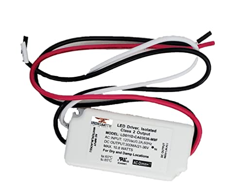 Image of Ironsmith Lighting Products - Constant Current LED Driver Transformer (21-36 Volt | 10.8 Watt | Dimmable)