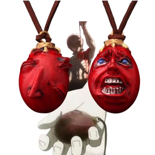 FITTD(もも) 覇王の卵 ベルセルク ネックレス ペンダント キーホルダー 2点セット販売 グッズ ガッツ グリフィス 飾り 置物 コスプレ小物 道具 完成度高い コレクション おもしろ ハロウィン クリスマス プレゼント [並行輸入品]のサムネイル