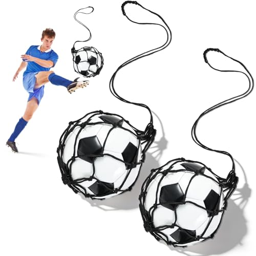 Soccer Kick Trainer 2PCS Adjustable Return Net Football Training Aid