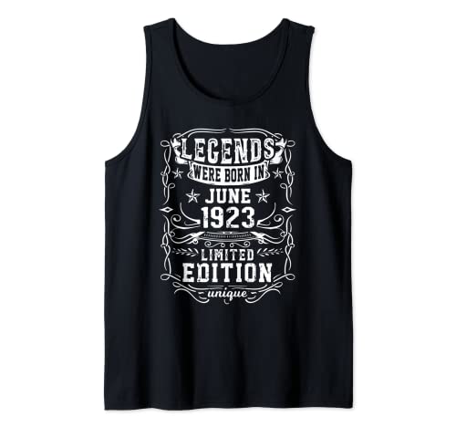 Cumpleaños Junio 1923 Edición Limitada Regalo Legend June Camiseta sin Mangas