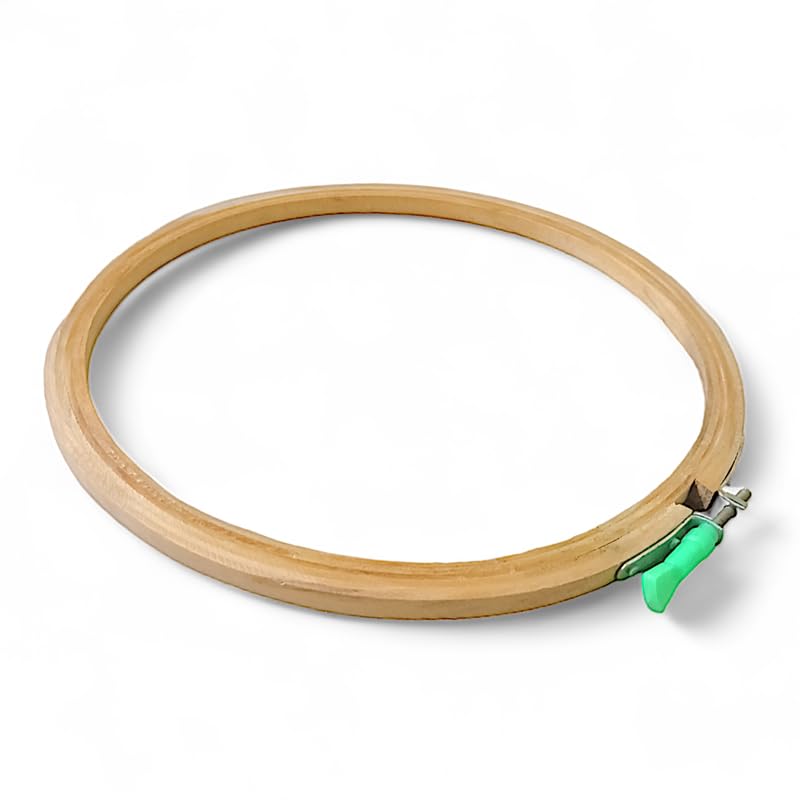 9 INCH Embroidery Wooden Hoop(3 PLY, Pack of 1),Wooden Hoop Ring for Embroidery Kit,Wooden Embroidery Hoop Ring Frame,Wooden Frames for Craft Hoop Frame,Mini Wooden Hoop,Hand Embroidery Frame Wooden-image-17