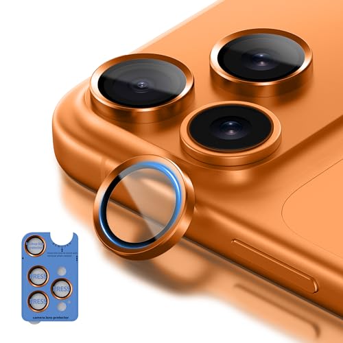for iPhone 17 Pro Max Camera Lens Protector, 9H Tempered Glass with Aluminum Alloy Frame, Compatible with iPhone 17 Pro/16 Pro Max/ 16 Pro/ 15 Pro Max/15 Pro/14 Pro Max/14 Pro, Anti-Scratch Anti-Fingerprint HD Clear, Easy Installation