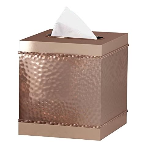 nu steel Hudson Copper Boutique Cover Tissue Box Holder Cover