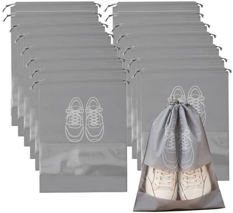 15 Piezas Bolsas de Zapatos,Portátil Prueba de Humedad Almacenami...