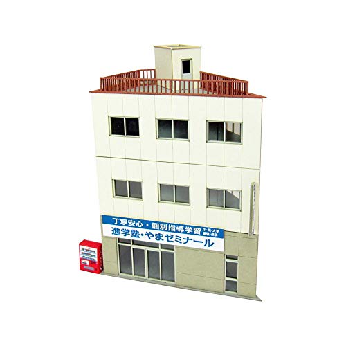 Diorama de Nostalgie maquette bâtiment d'angle pour réseau N