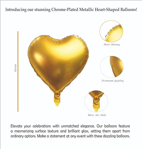 Image of Happy Birthday Balloons Decoration Kit - 56 Pcs Golden & White Balloons, Chrome Balloons with Happy Birthday Banner | Birthday Party Decoration Set for Celebrations for Kids & Adults