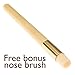 Bath Blossom Face Cleansing Brush for Facial Exfoliation - Skin Cleaning Scrub Scrubber Brush - Natural Bristles Exfoliating Face Brushes for Dry Brushing and Scrubbing - Suitable for Men and Women