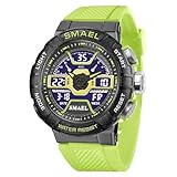 SMAALEB Relojes Digitales multifuncionales para Hombres con Alarma Militar, Relojes Deportivos para Hombres.,E