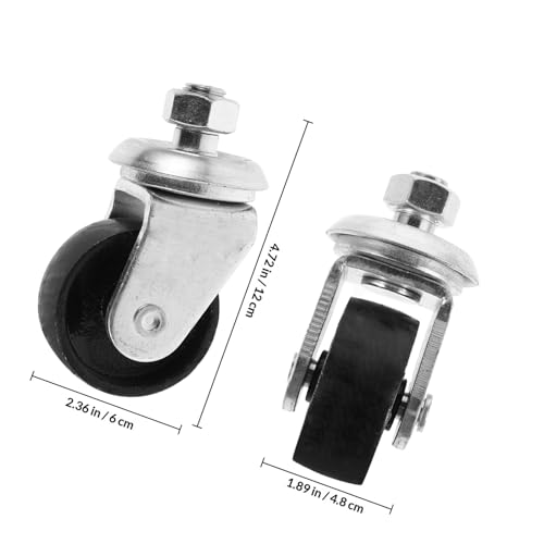 Roulettes de transmission 4T pour cric hydraulique orientables à 360 degrés