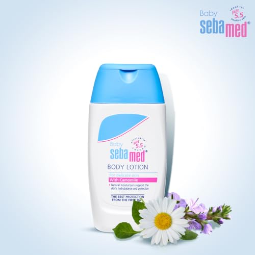 Image of Sebamed Baby Body Lotion 50 ml|Ph 5.5|Camomile & Allantoin| Dermatalogically tested| Sensitive skin (Pack of 3)