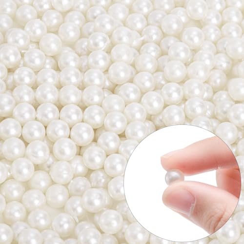 Okllen Soporte para brochas de maquillaje con tapa a prueba de polvo, perlas blancas, organizador de brochas de maquillaje acrílico transparente con 3 compartimentos, caja de almacenamiento grande - imagen 6