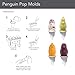 Tovolo Silicone Popsicle Molds with Sticks (Penguin) - Ice Pop Molds with 4 Cavities for Homemade Flavored Ice Pops & Frozen Snacks - Popsicle Maker with Drip-Guards, Dishwasher Safe & BPA-Free