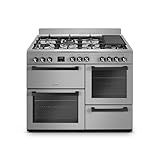 SCHNEIDER SCG71MFXP, Piano de cuisson 100cm, 7 feux Gaz 1 Wok, 14600 Watts, Four 1 Catalyse 60L, Four 2 Chaleur tournante 51L, Four 3 Grill 30L, Casserolerie 31L, Affichage LED, Inox