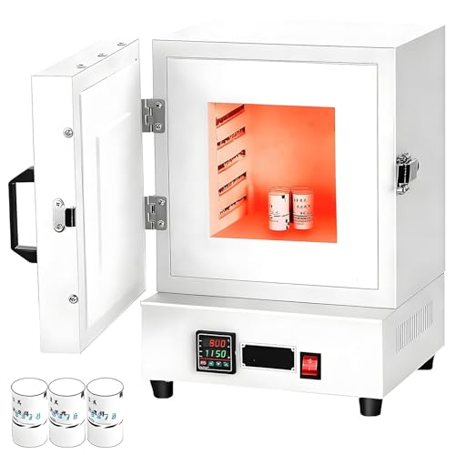 HuanEssentric - HuanEssentric Four à moufle à chauffage rapide 2000 W, 1150 ℃ / 2102Ω Four numérique programmable pour un détartrage efficace des bijoux et de la fonte de métal
