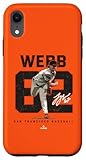 Number and Portrait Logan Webb San Francisco MLBPA Case for iPhone XR
