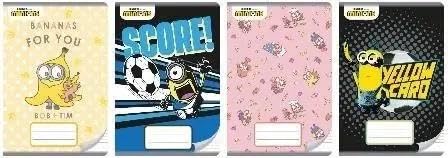 Cahier A5 Minions à trois lignes pour écrire ses devoirs à l'école primaire