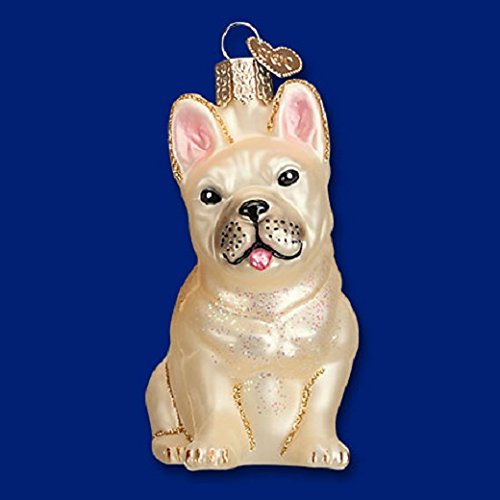 Amazon.com: Old World Christmas Ornaments: French Bulldog Glass