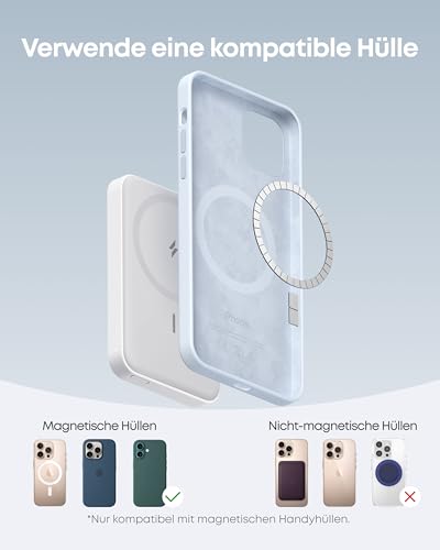 Anker 622 MagGo magnetische kabellose Powerbank 5000mAh mit USB-C – Ansicht 5
