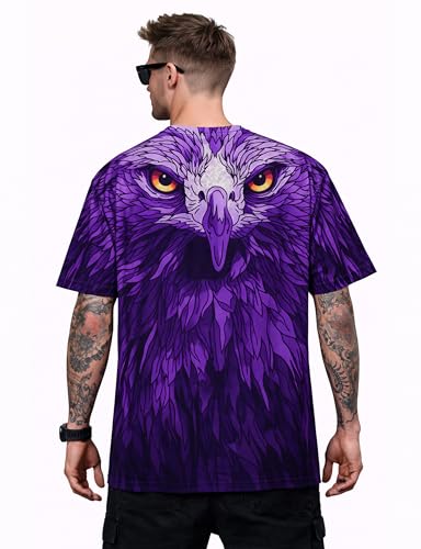 Image of STAND OUT All Over Printed Psychelic Trippy Animal T-Shirts