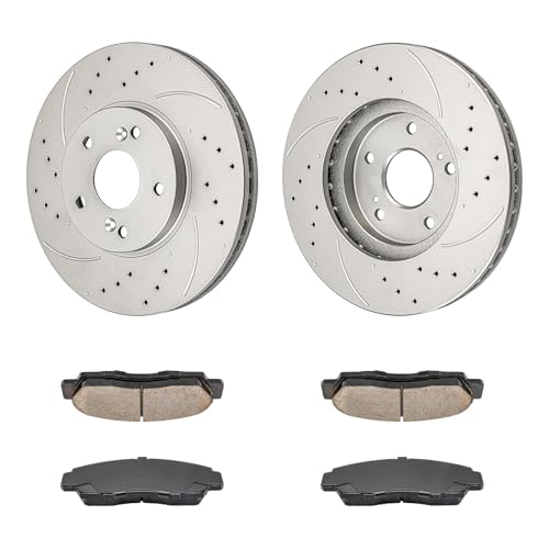 Image of KAX Front Brake Kit Fits Honda Accord 2003-2011, Acura TL 1999-2008
