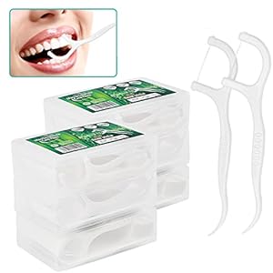 andzijde 300 stuks Tandzijde sticks met tandenstoker houder, tanddraad/tandverzorging interdentale flossers met Y-vorm ontwerp, wegwerp tandzijde sticks/tandreiniger sticks (300 stuks)