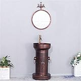 Céramique de porcelaine durable : le lavabo de la vasque au-dessus du comptoir est fabriqué en céramique de haute qualité et cuit à haute température pour une utilisation durable et ne se décolore pas avec le temps.