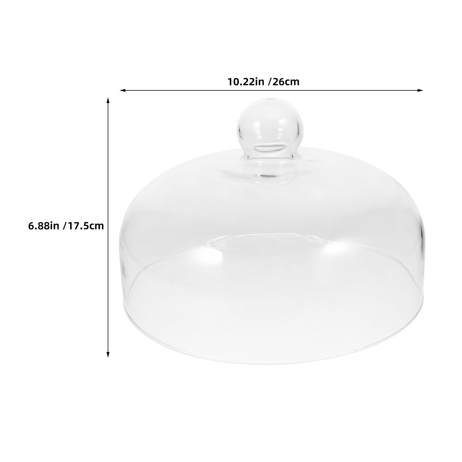 Tapa de Vidrio para Microondas de 10 Pulgadas, Cúpula