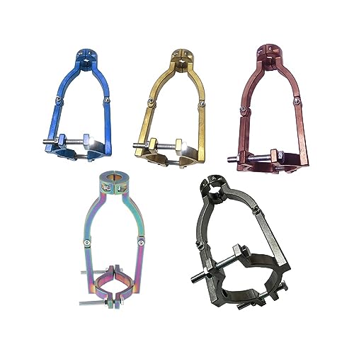 NETFEN Square Hole Drill Bit Adapter, 3.94 X0.75 X2.17 in Table Drill Hand Drill Dual-use Woodworking Square Tenon Bracket All Steel Casting 1pc (Color : Golden)