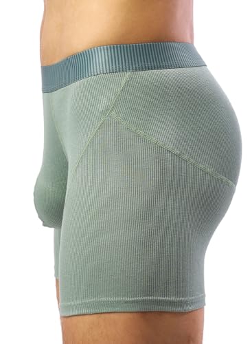 MIZOK Mens Enhancing Pouch Bulge Boxer Briefs Tight Support Pouch Underwear3