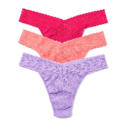 Image of hanky panky - Signature Lace Original Rise Thongs: Essentials Edition | One Size 4-14 | Lace Lingerie Underwear | 3 or 5 Pack
