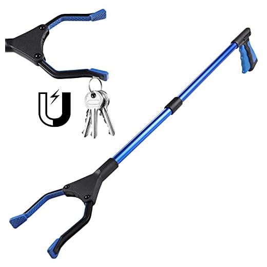 Diealles Shine Pinza Telescopica, 81CM Plegable Pinza Recoge Objetos, Pinza Larga para Alcanzar Objetos, Diseño con Imán
