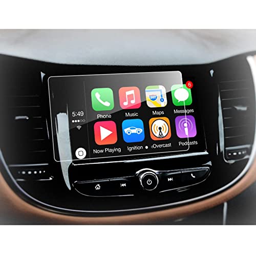 RUIYA TEMPERED GLASS Protector Compatible for 2017 2018 Trax MyLink 7-Inch In-Dash, HD Clear Car Navigation Screen Protective Film