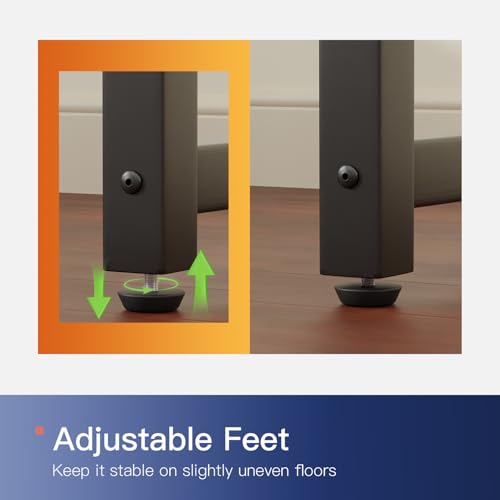 image for PayLessHere | 32 Inch Computer Desk | Vintage | Office Desk with Metal