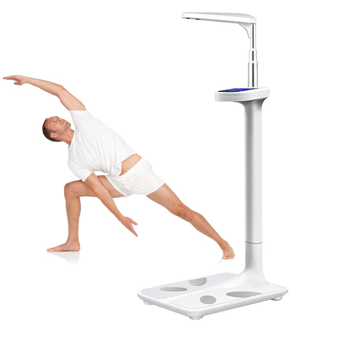 MYUYEE Electronic Height And Weight Scale,Professional Digital Scale,Height Measuring Instrument,Height Adjustable Digital Body Weight Health 200Kg Home With