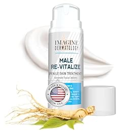 Imagine Dermatology Male Re-Vitalize Original Penile Health Cream for Men - Relieve, Restore and Support Skin - Moisturizer Penile Lotion - Large Value Size (5fl oz/150ml)