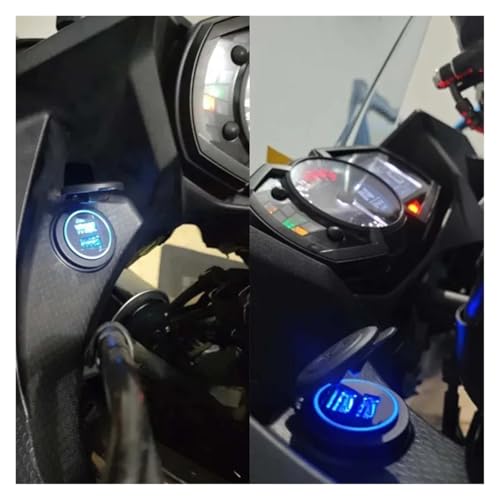 Cargador USB doble de moto con relé compatible con Ninja 400 y Versys 1000 4